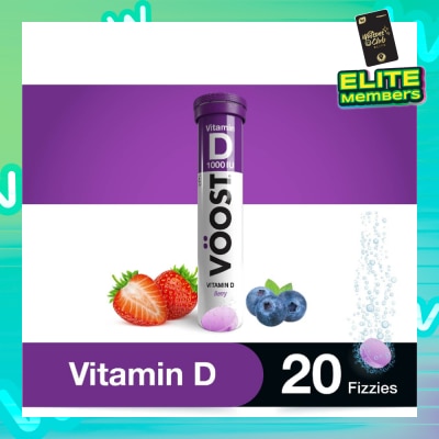 VOOST Vitamin D Effervescent Vitamin Tablet Berry 20s