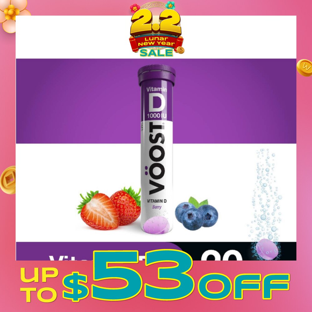 Vitamin D Effervescent Vitamin Tablet Berry 20s