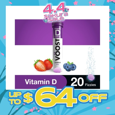 VOOST - Vitamin D Effervescent Vitamin Tablet Berry 20s