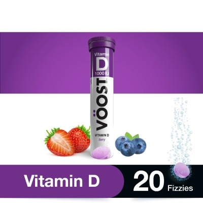 VOOST Vitamin D Effervescent Vitamin Tablet Berry 20s