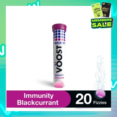VOOST Immunity Effervescent Vitamin Tablet Blackcurrant 20s