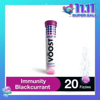VOOST Immunity Effervescent Vitamin Tablet Blackcurrant 20s