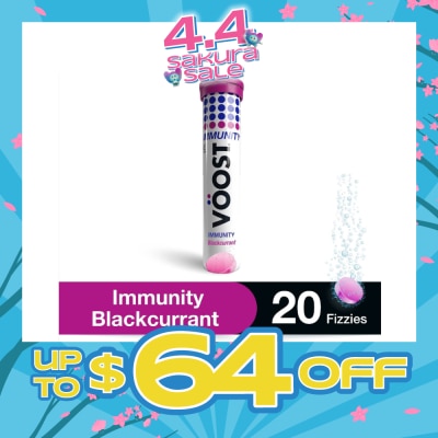 VOOST - Immunity Effervescent Vitamin Tablet Blackcurrant 20s
