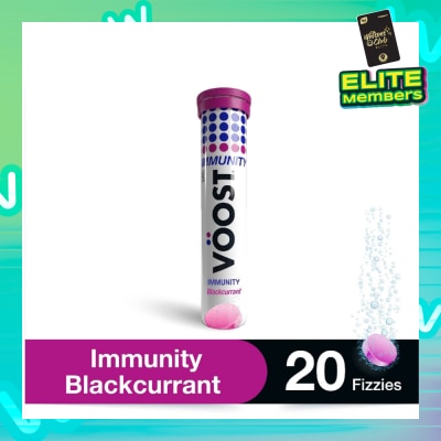 VOOST Immunity Effervescent Vitamin Tablet Blackcurrant 20s