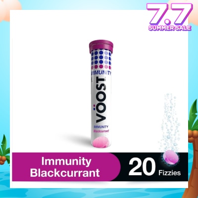 VOOST Immunity Effervescent Vitamin Tablet Blackcurrant 20s (Expiry: Dec`2025)