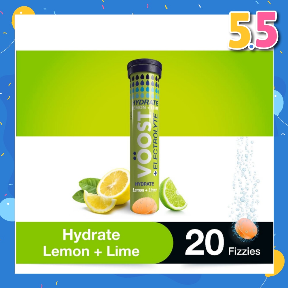 Hydration Effervescent Tablet Lemon + Lime 20s