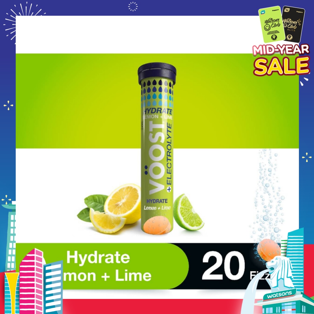 Hydration Effervescent Tablet Lemon + Lime 20s
