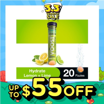 VOOST Hydration Effervescent Tablet Lemon + Lime 20s
