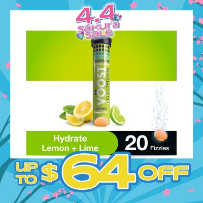 VOOST Hydration Effervescent Tablet Lemon + Lime 20s