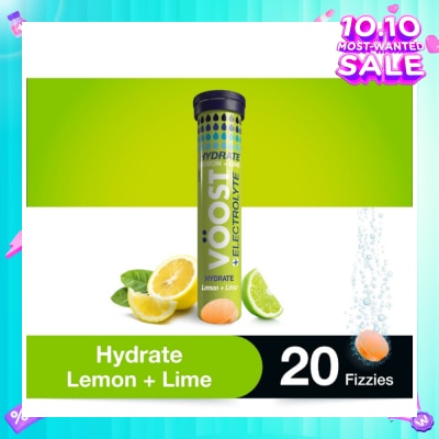VOOST Hydration Effervescent Tablet Lemon + Lime 20s