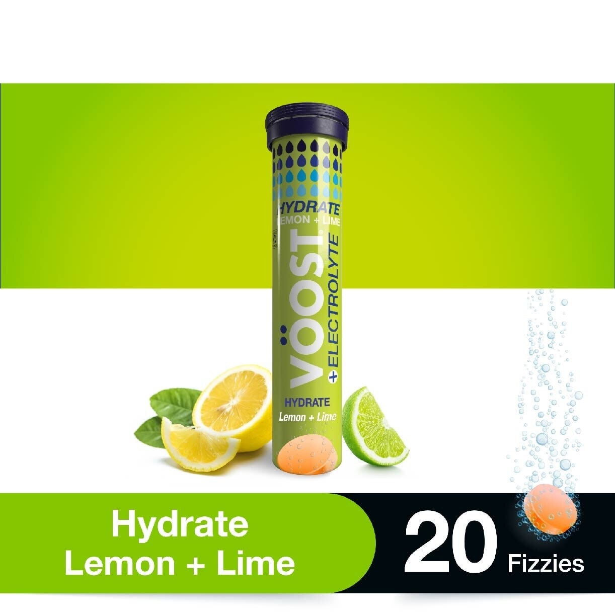 Hydration Effervescent Tablet Lemon + Lime 20s