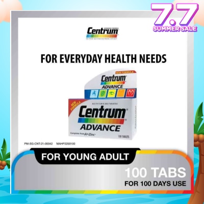 CENTRUM Advance Multivitamin Complete From A To Zinc Tablet (For Young Adult) 100s