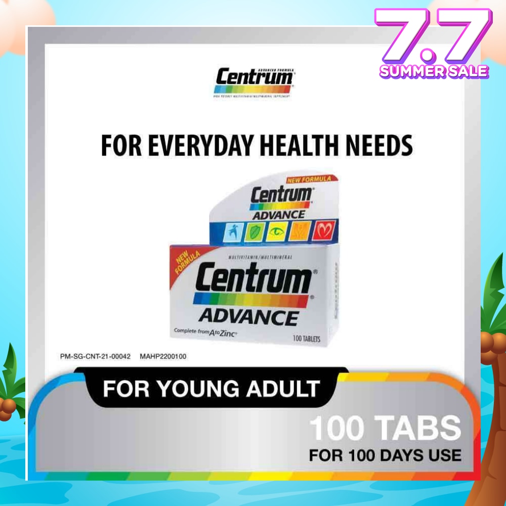 Advance Multivitamin Complete From A To Zinc Tablet (For Young Adult) 100s