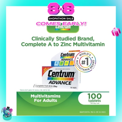 CENTRUM - Advance Multivitamin Complete From A To Zinc Tablet (For Young Adult) 100s (Expiry: Apr`2027)