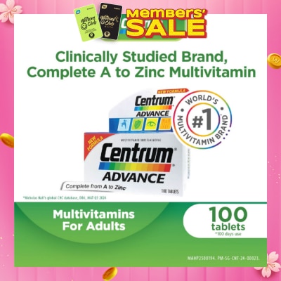 CENTRUM Advance Multivitamin Complete From A To Zinc Tablet (For Young Adult) 100s
