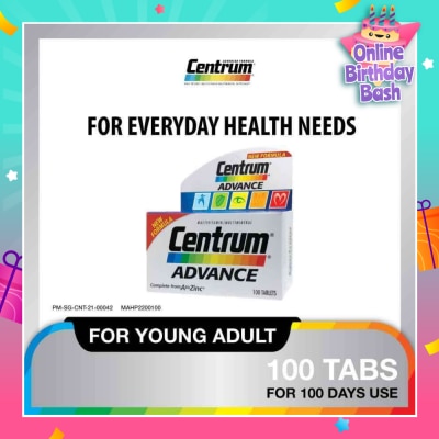 CENTRUM Advance Multivitamin Complete From A To Zinc Tablet (For Young Adult) 100s