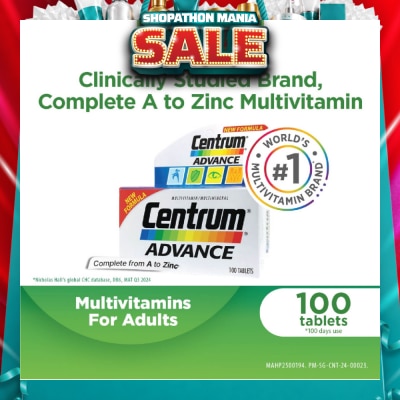 CENTRUM - Advance Multivitamin Complete From A To Zinc Tablet (For Young Adult) 100s (Expiry: Apr`2027)