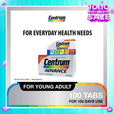 CENTRUM Advance Multivitamin Complete From A To Zinc Tablet (For Young Adult) 100s