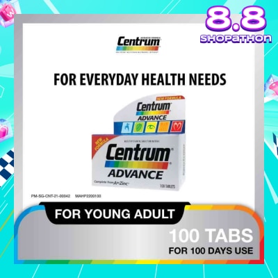 CENTRUM Advance Multivitamin Complete From A To Zinc Tablet (For Young Adult) 100s