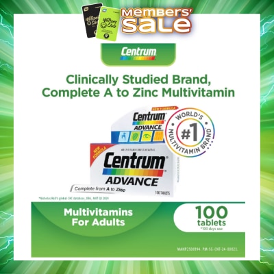 CENTRUM - Advance Multivitamin Complete From A To Zinc Tablet (For Young Adult) 100s