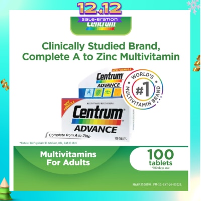 CENTRUM Advance Multivitamin Complete From A To Zinc Tablet (For Young Adult) 100s