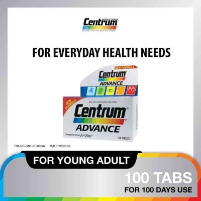 CENTRUM Advance Multivitamin Complete From A To Zinc Tablet (For Young Adult) 100s