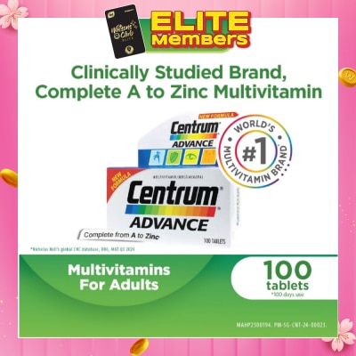 CENTRUM Advance Multivitamin Complete From A To Zinc Tablet (For Young Adult) 100s