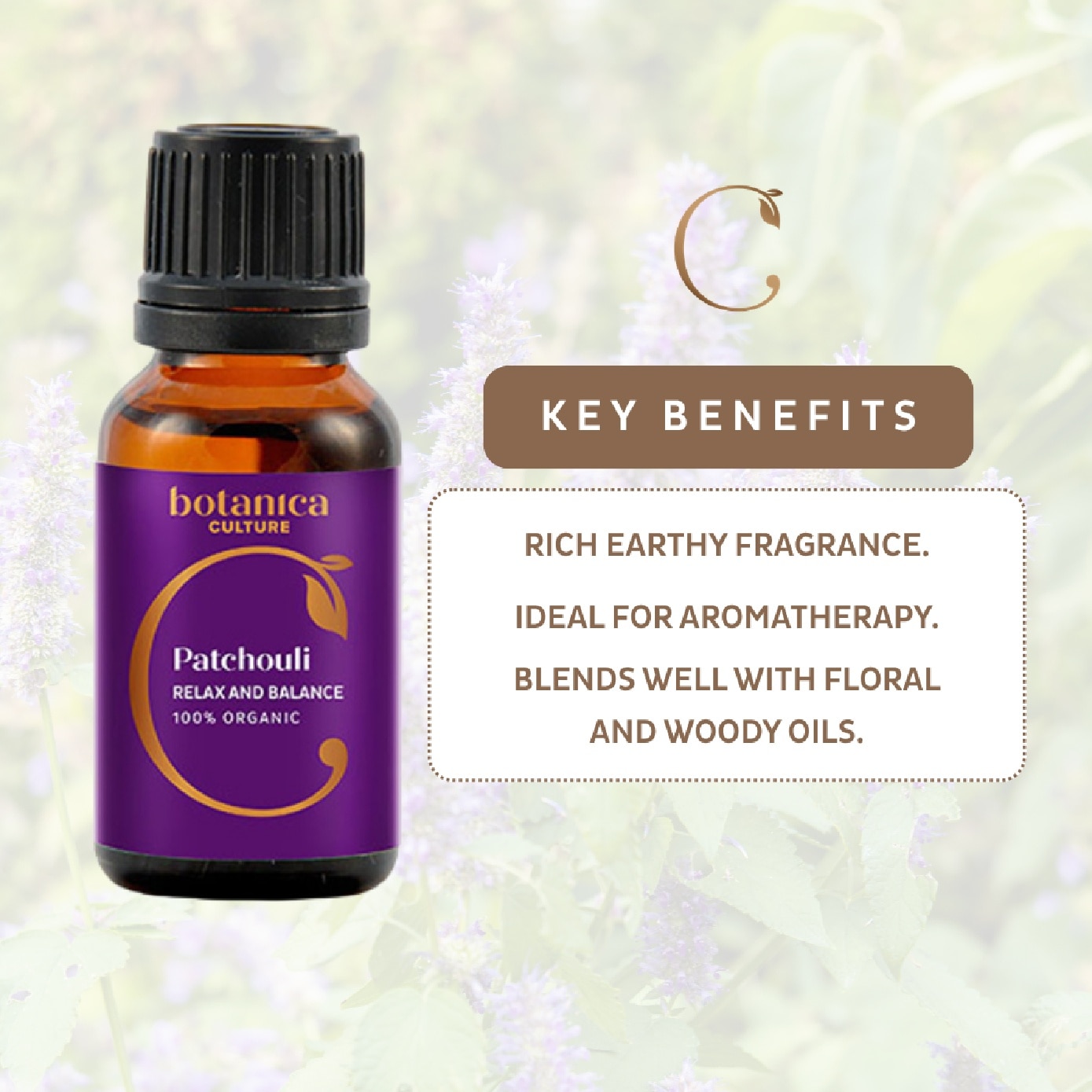 Organic Patchouli Essential Oil 15ml image