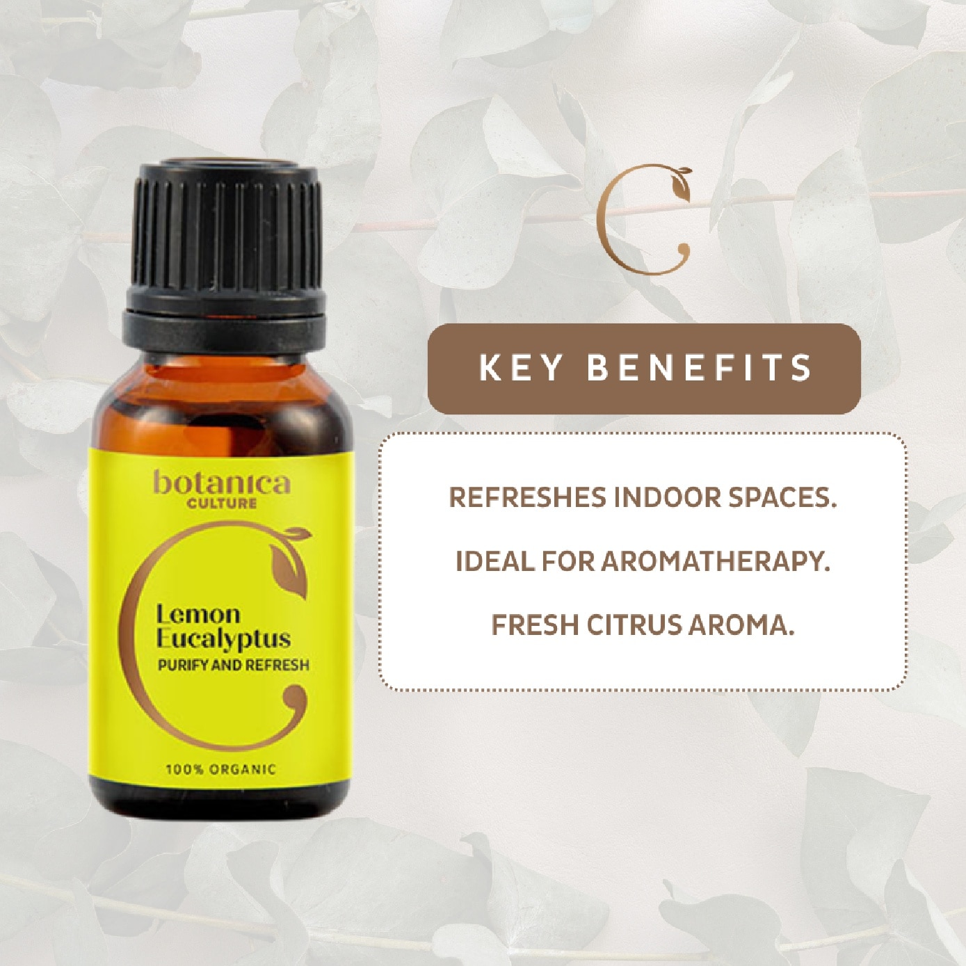 Organic Lemon Eucalyptus Essential Oil 15ml image