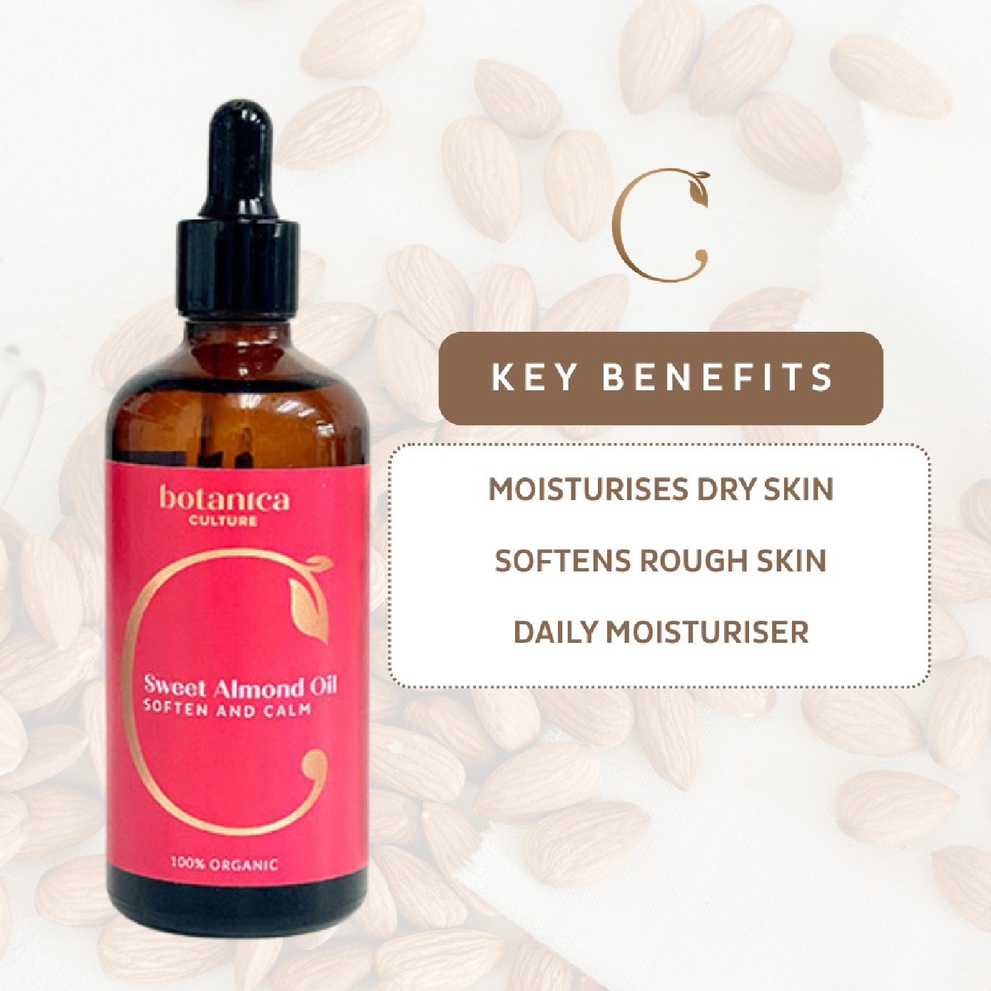 Organic Sweet Almond Oil 100ml image