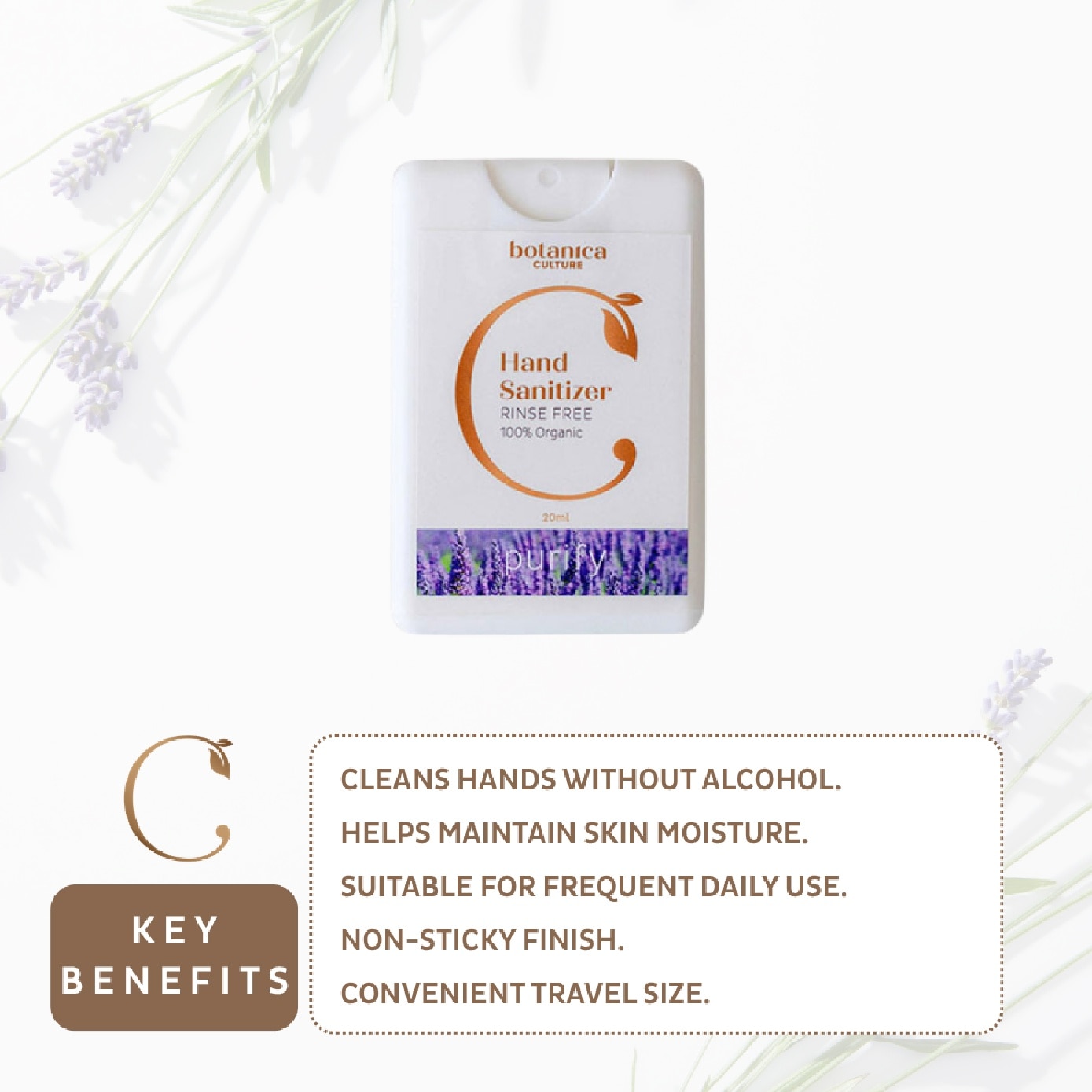 Rinse and Alcohol Free Hand Sanitizer 20ml TwinPack image