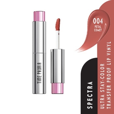 TIME PHORIA - Spectra Ultra Stay-Color Transfer Proof Lip Vinyl #004 Petal Comet 1s