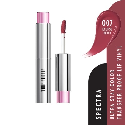 TIME PHORIA - Spectra Ultra Stay-Color Transfer Proof Lip Vinyl #007 Eclipse Berry 1s