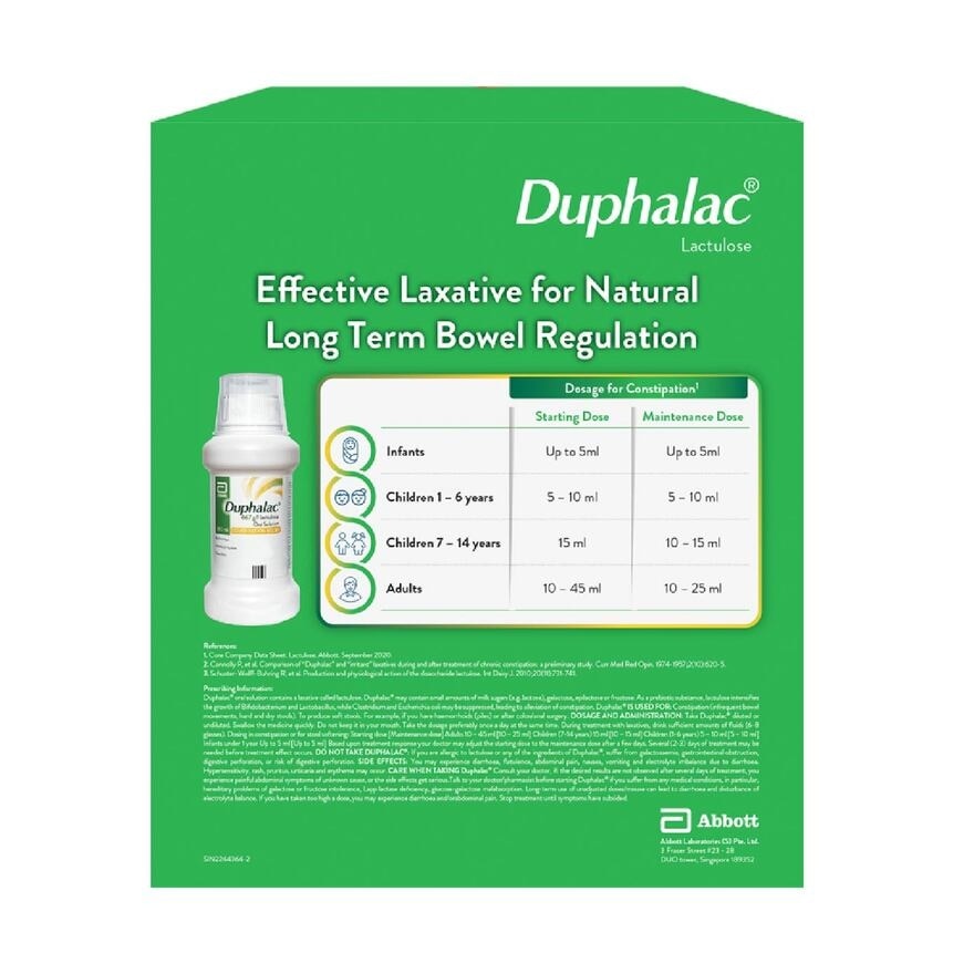 Duphalac Lactulose Oral Solution Twin Packset 200ml x 2s