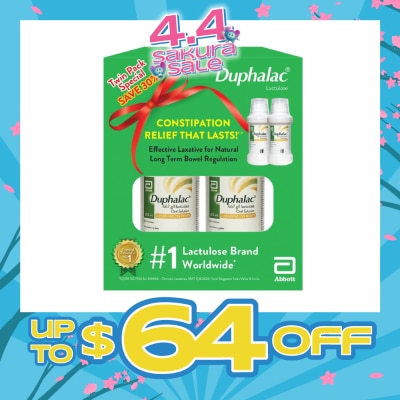 ABBOTT - Duphalac Lactulose Oral Solution Twin 200ml x 2s