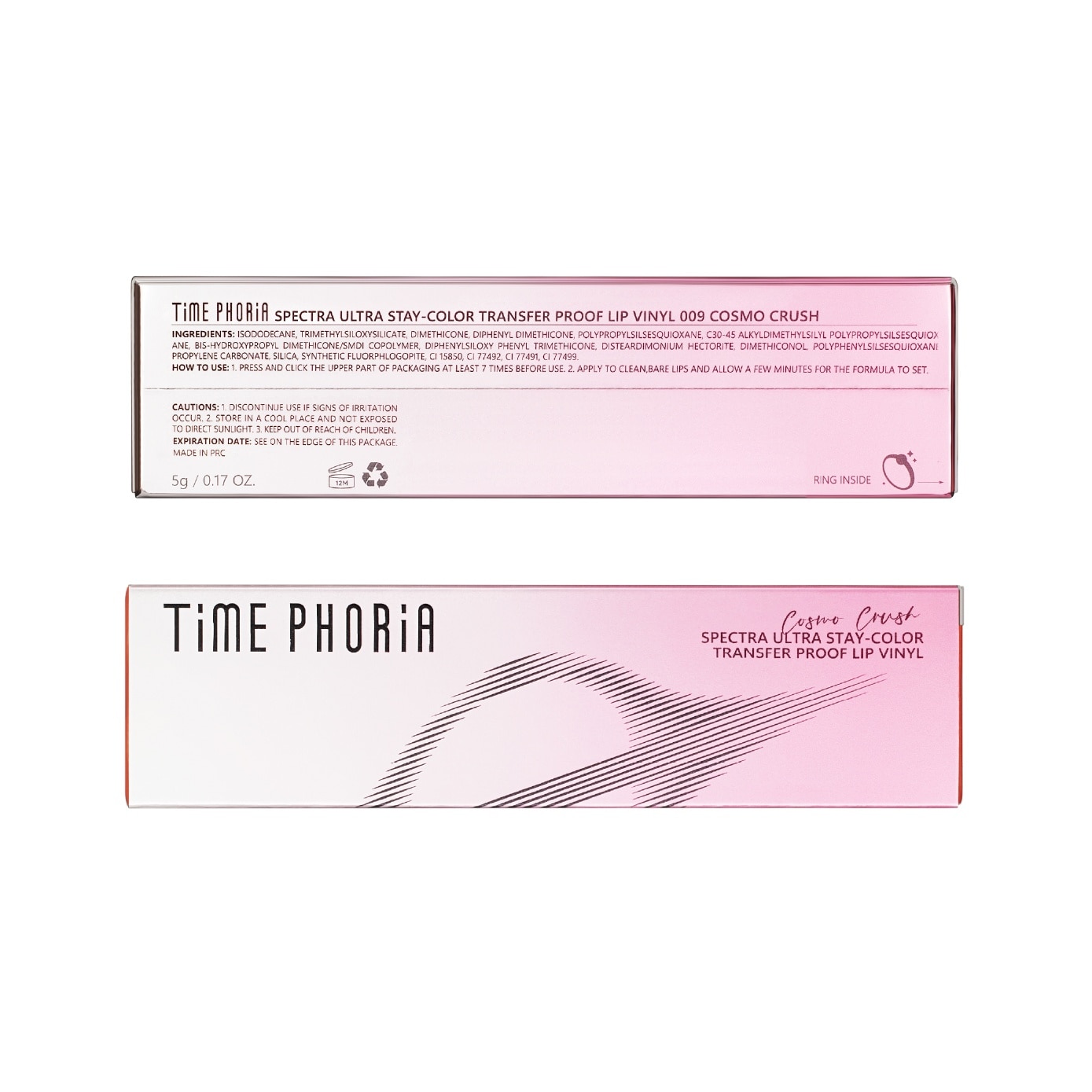 Spectra Ultra Stay-Color Transfer Proof Lip Vinyl #009 Cosmo Crush 1s