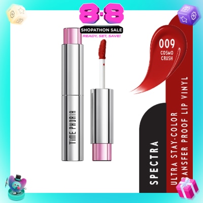 TIME PHORIA - Spectra Ultra Stay-Color Transfer Proof Lip Vinyl #009 Cosmo Crush 1s