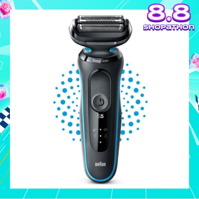 BRAUN Series 5 Electric Shaver 51-M1000s Mint (Wet & Dry + Rechargeable + Cordless Foil Shaver) 1s