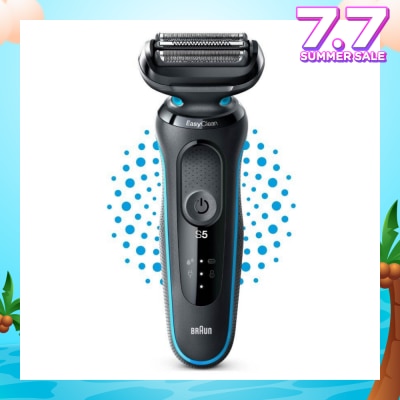 BRAUN Series 5 Electric Shaver 51-M1000s Mint (Wet & Dry + Rechargeable + Cordless Foil Shaver) 1s
