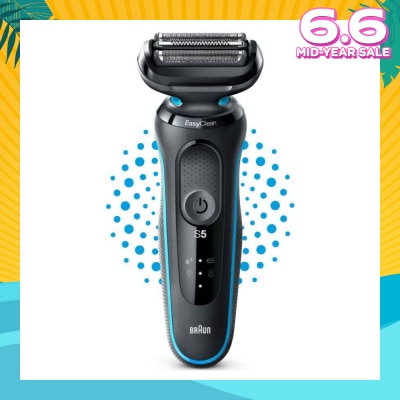 BRAUN Series 5 Electric Shaver 51-M1000s Mint (Wet & Dry + Rechargeable + Cordless Foil Shaver) 1s