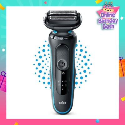 BRAUN Series 5 Electric Shaver 51-M1000s Mint (Wet & Dry + Rechargeable + Cordless Foil Shaver) 1s