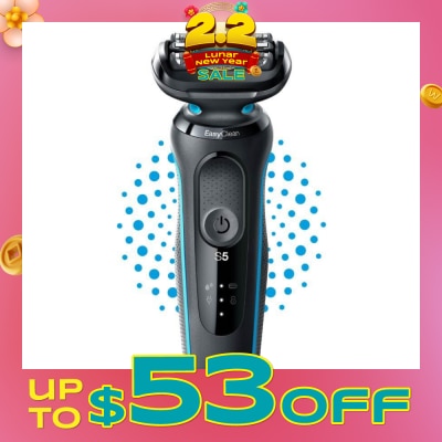 BRAUN Series 5 Electric Shaver 51-M1000s Mint (Wet & Dry + Rechargeable + Cordless Foil Shaver) 1s