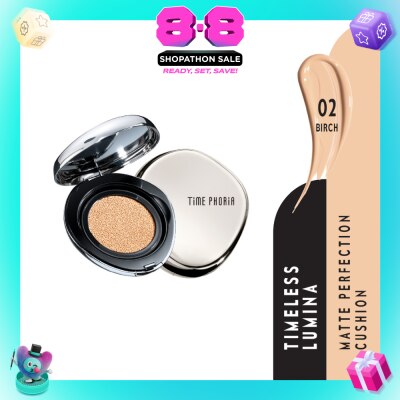 TIME PHORIA - Timeless Lumina Matte Perfect Cushion #02 Birch 1s