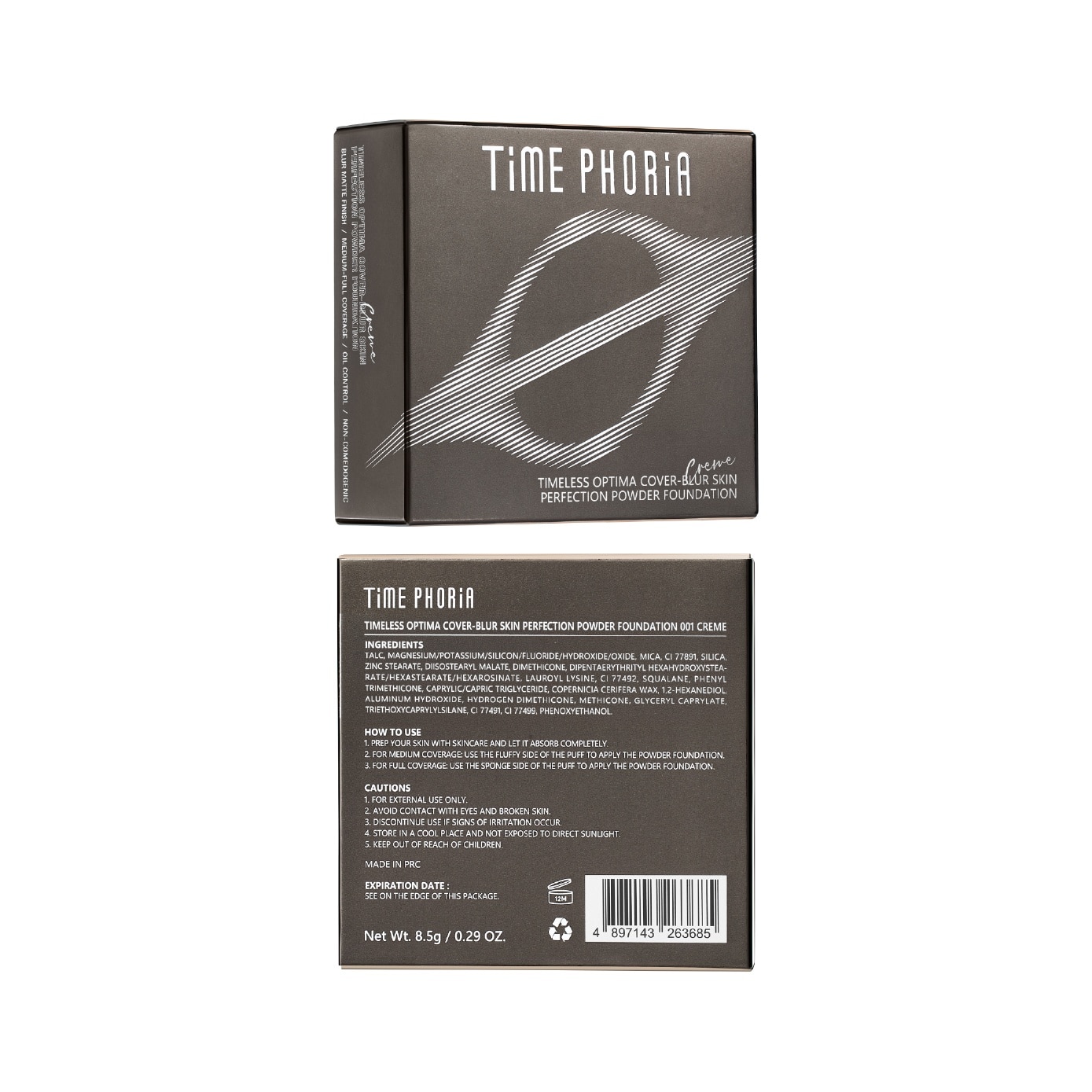Timeless Optima Cover Blur Two Way Cake #001 Creme 1s