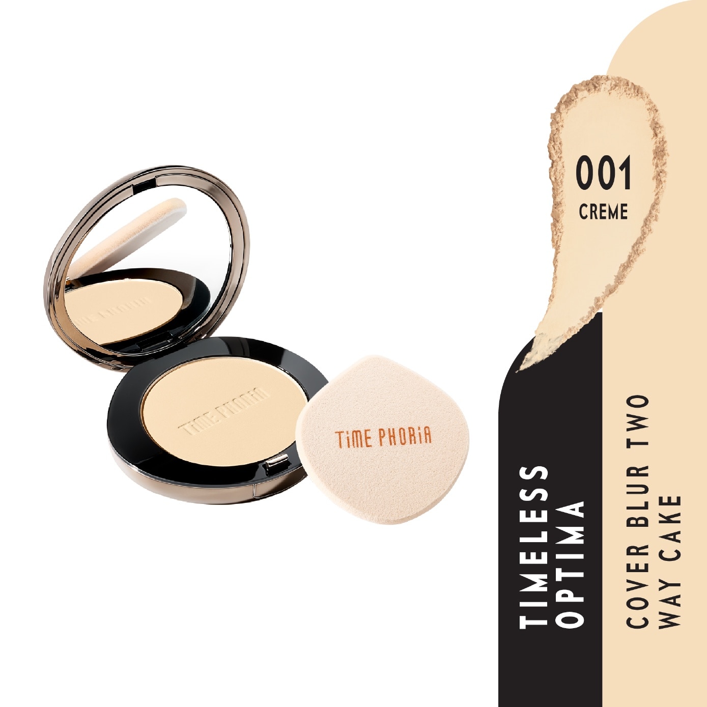 Timeless Optima Cover Blur Two Way Cake #001 Creme 1s