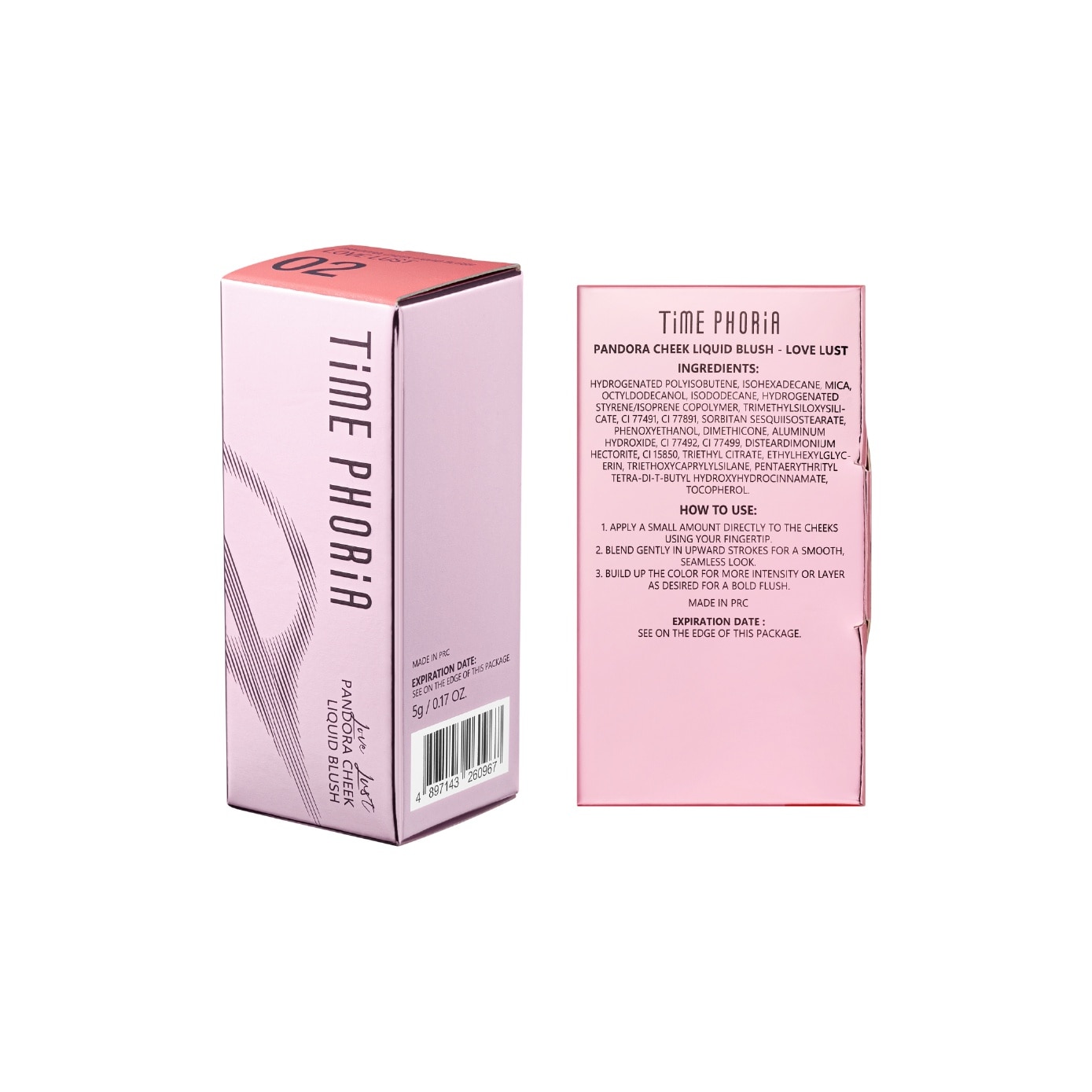 Pandora Cheek Liquid Blush #02 Love Lust 1s