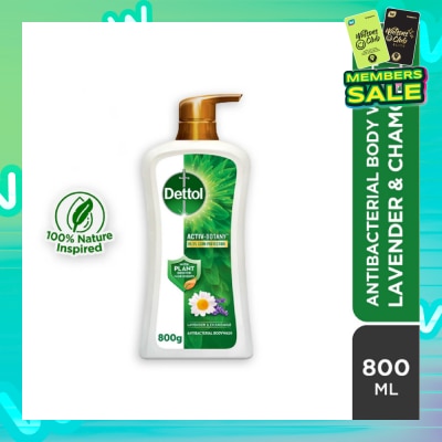 DETTOL Activ Botany Anti Bacterial Body Wash Lavender (99.9% Germ Protection) 850g