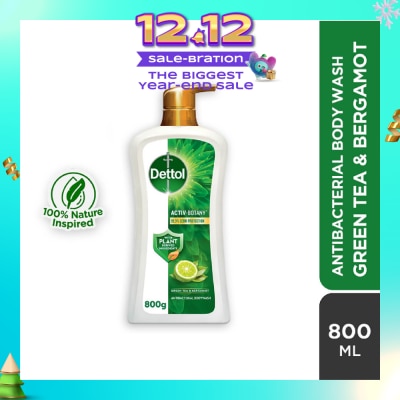 DETTOL Activ Botany Anti Bacterial Body Wash Green Tea (99.9% Germ Protection) 850g