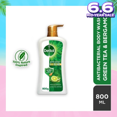 DETTOL Activ Botany Anti Bacterial Body Wash Green Tea (99.9% Germ Protection) 850g