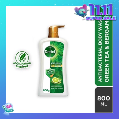 DETTOL Activ Botany Anti Bacterial Body Wash Green Tea (99.9% Germ Protection) 850g